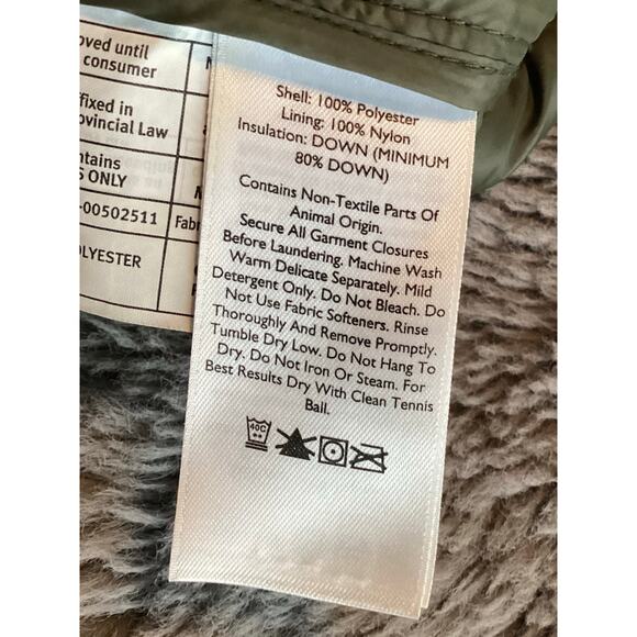 Eddie Bauer Men's Lined Cirruslite Down Puffer Jacket Olive Green Size Medium - Picture 11 of 12